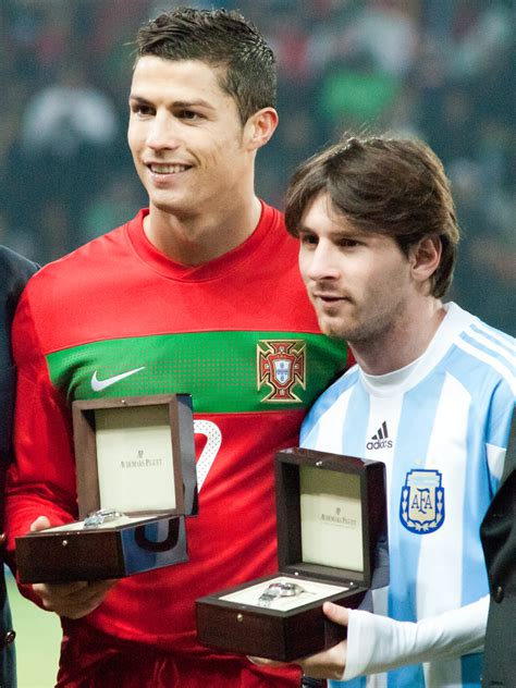 ronaldo and messi.